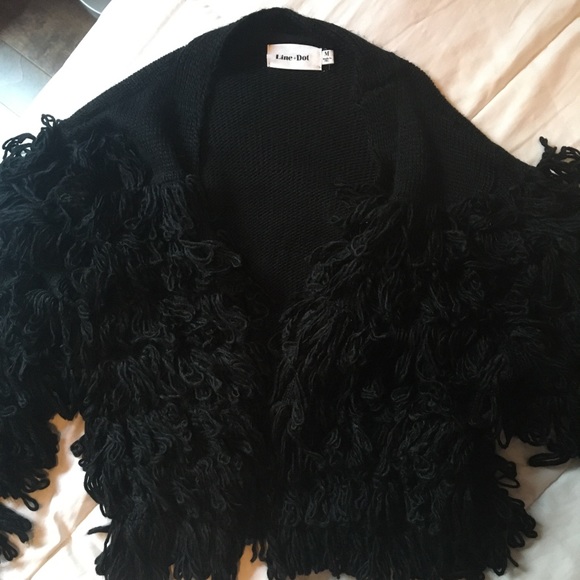 ✨NWOT Line + Dot Midnight Fringe Cardigan✨ - Picture 4 of 6